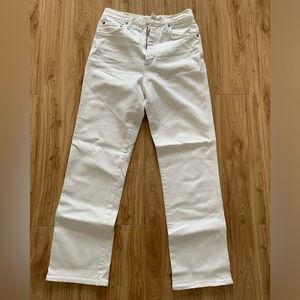White Agolde Straight Jeans